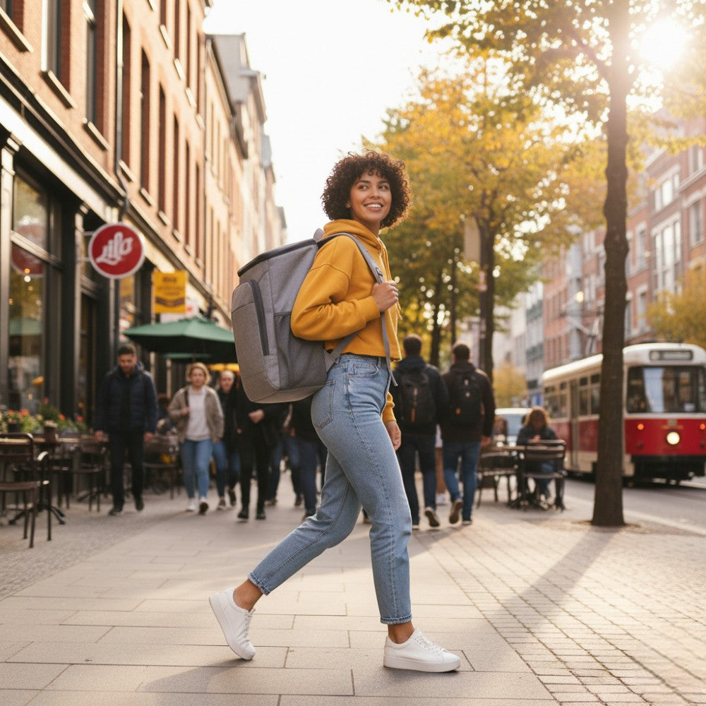 Grand Sac A Dos Isotherme Gris