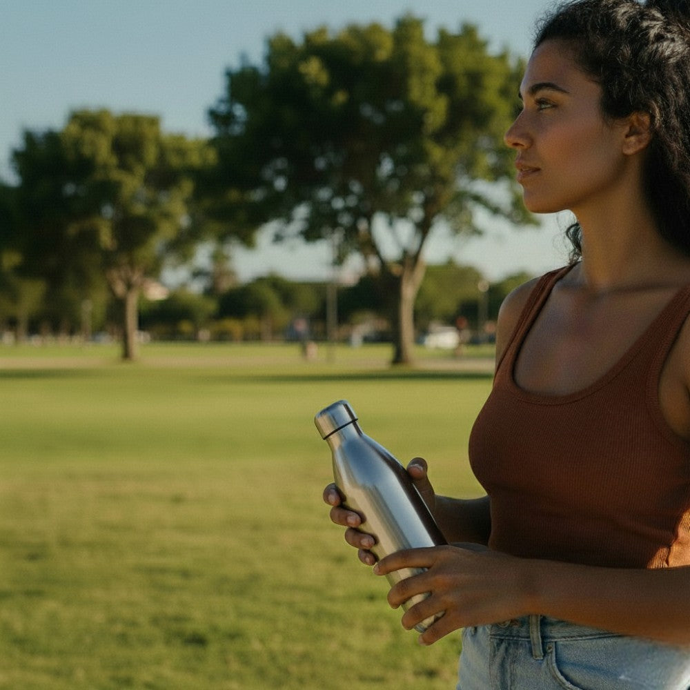 Gourde Isotherme Argent 12H