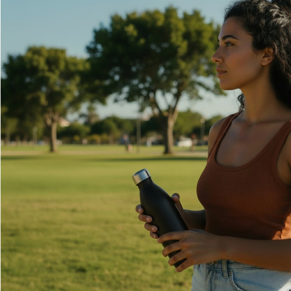 Gourde Isotherme Noire 12H