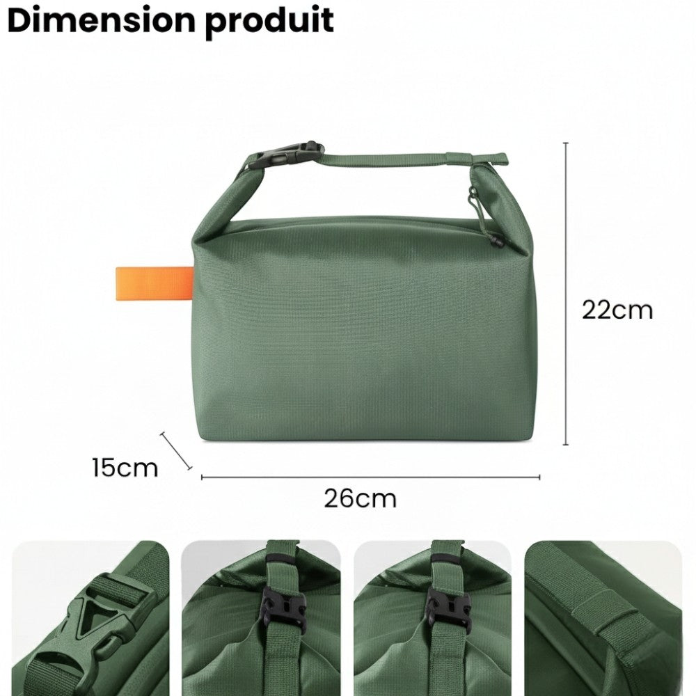 Sac Isotherme Repas Vert Avec Hanse