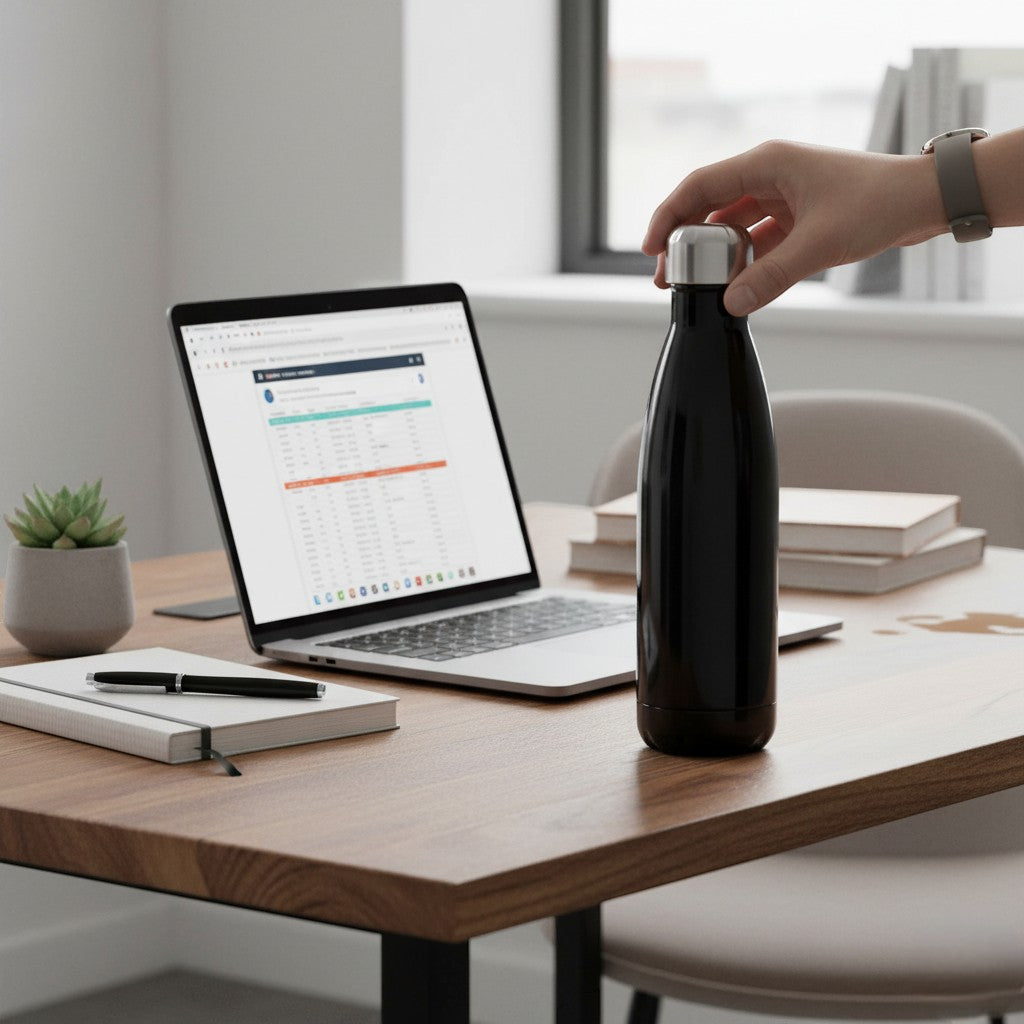 Gourde Isotherme Noire - 6H