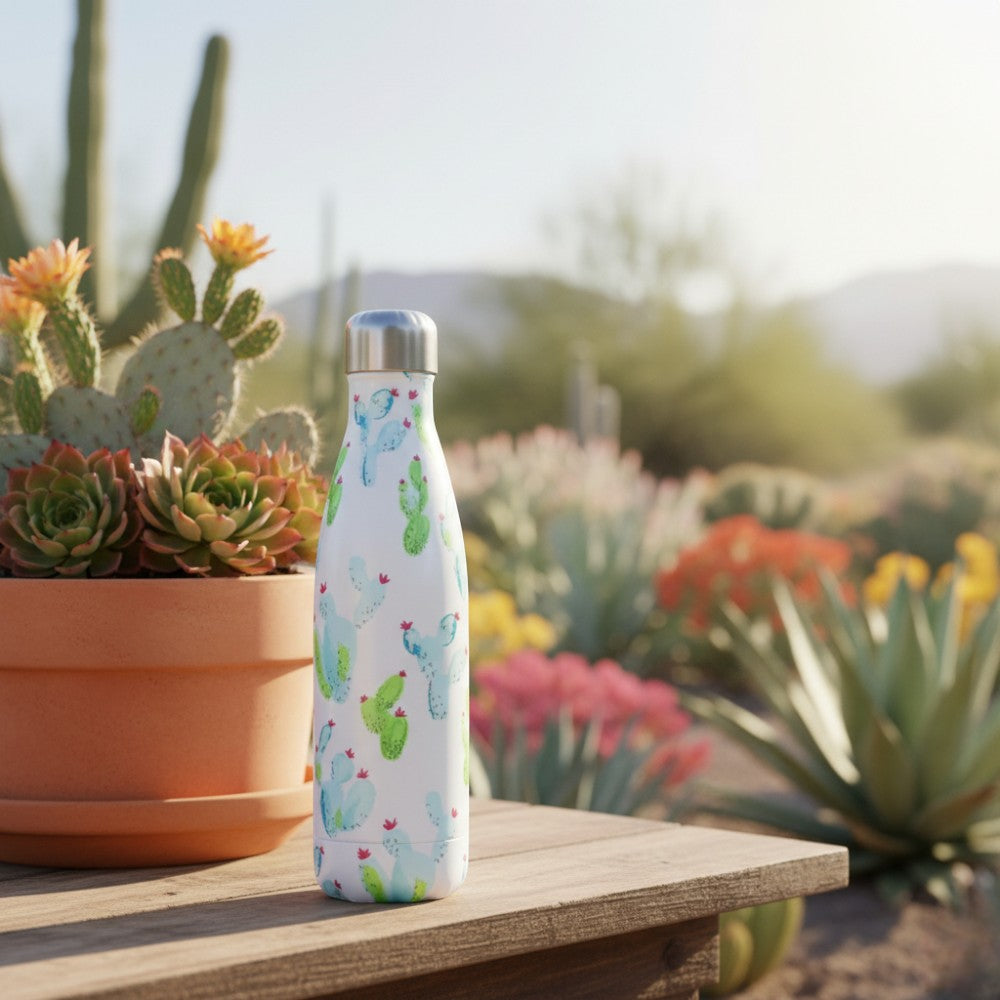 Gourde Isotherme Motif Cactus - 12H