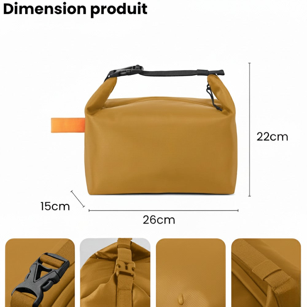 Sac Isotherme Repas Jaune Avec Hanse