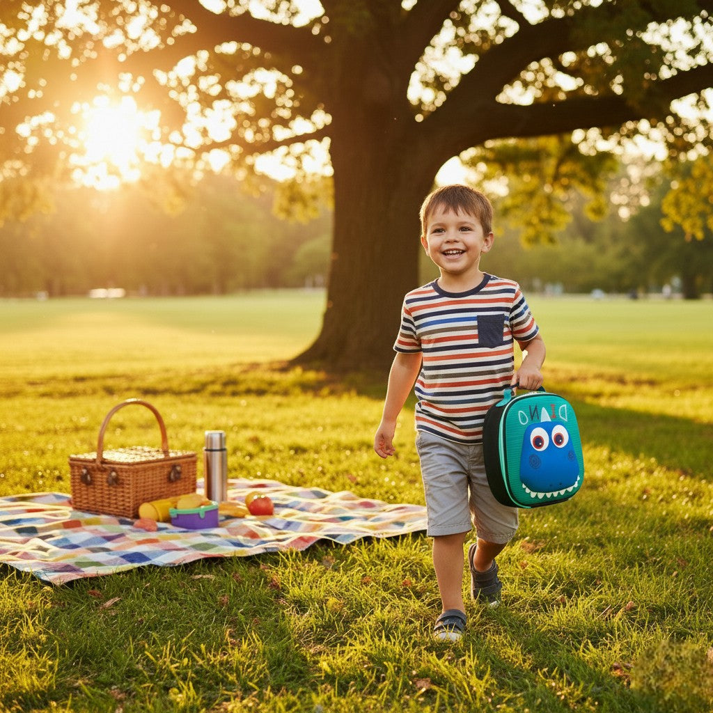 Sac Isotherme pour enfant Bleu Dino