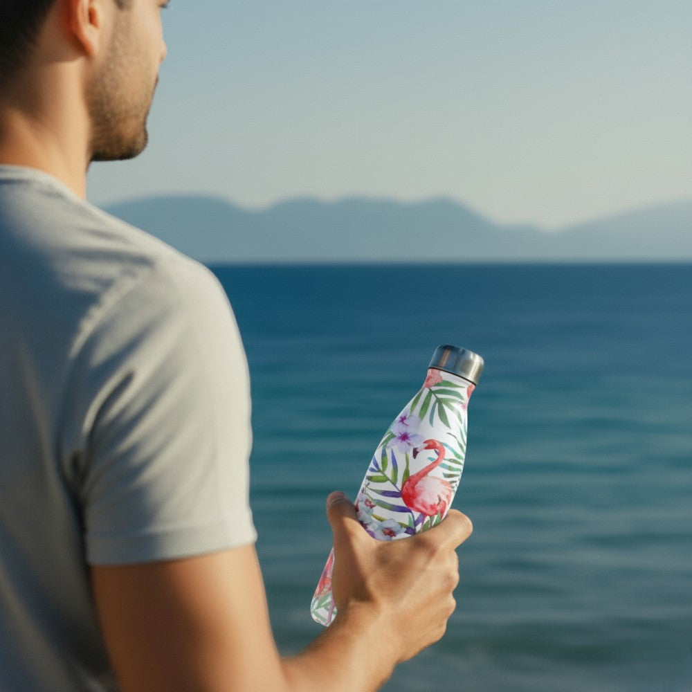 Gourde Isotherme Flamant Rose - 12H