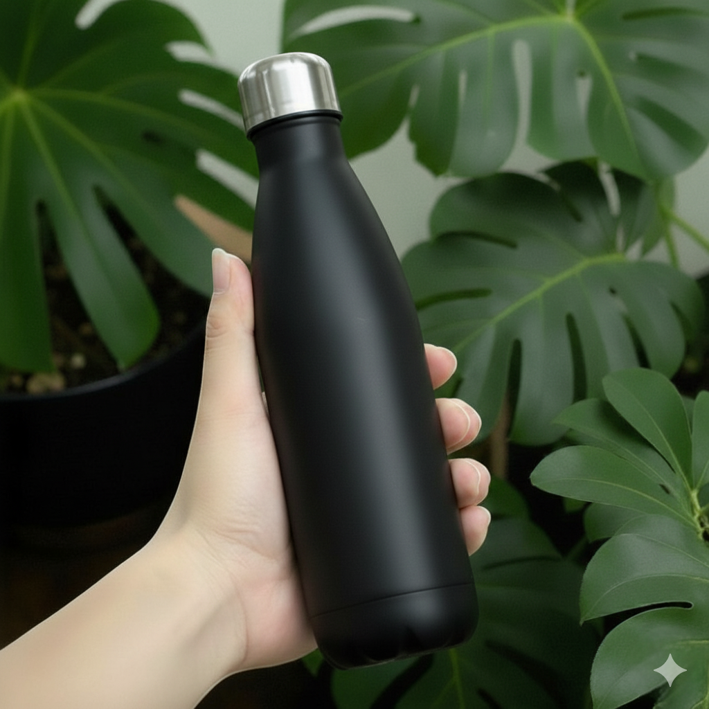 Gourde Isotherme Noire 12H