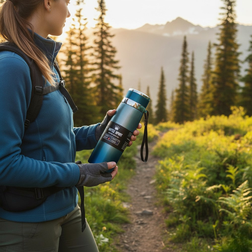 Gourde/Thermos Isotherme Sport Bleue