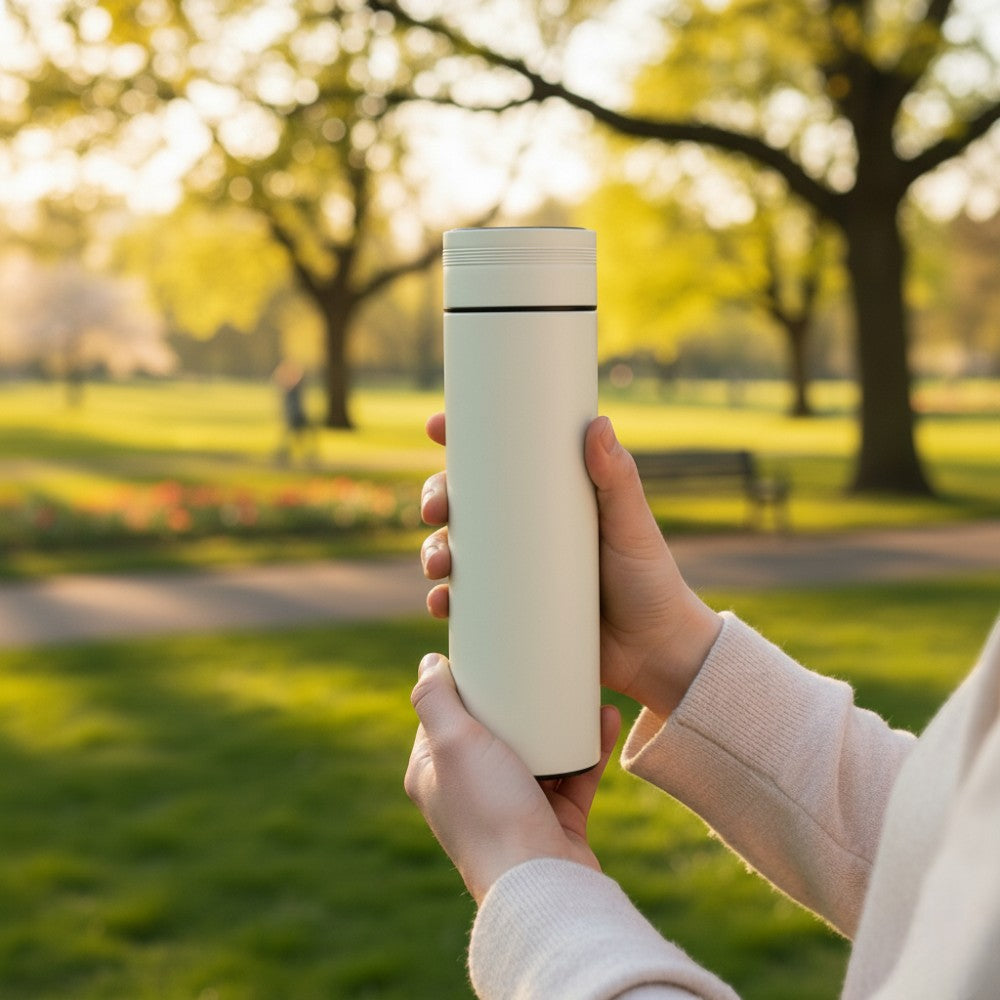 Bouteille Isotherme Intelligente Blanche