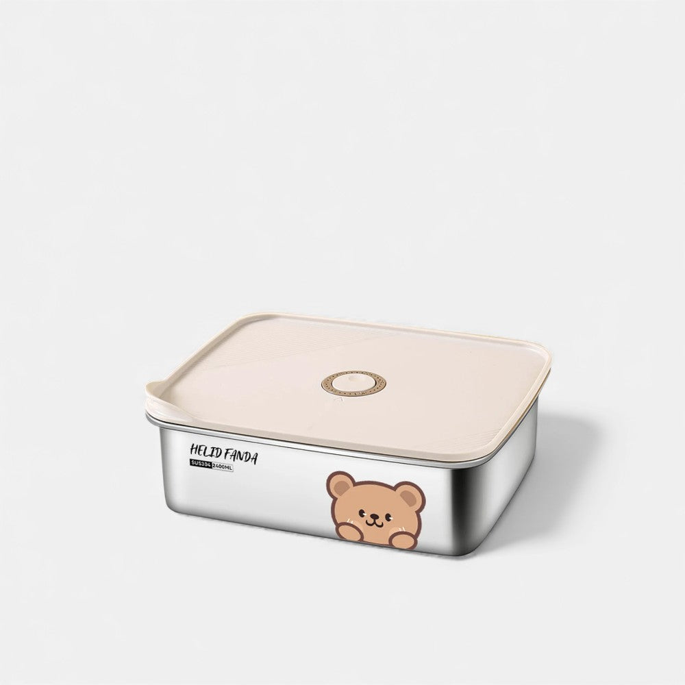 Lunch Box Isotherme Inox Ourson