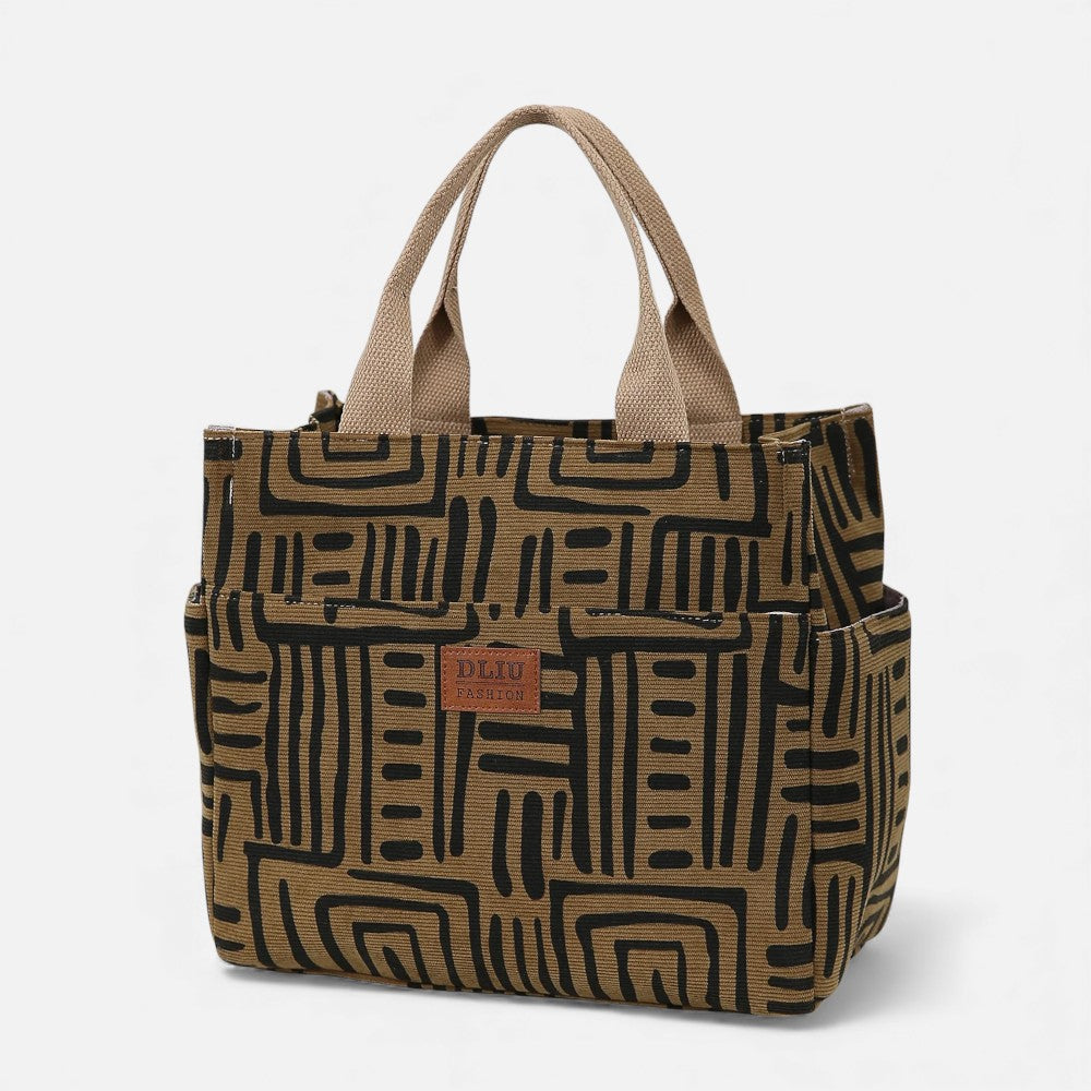 Sac à main isotherme motif zebré