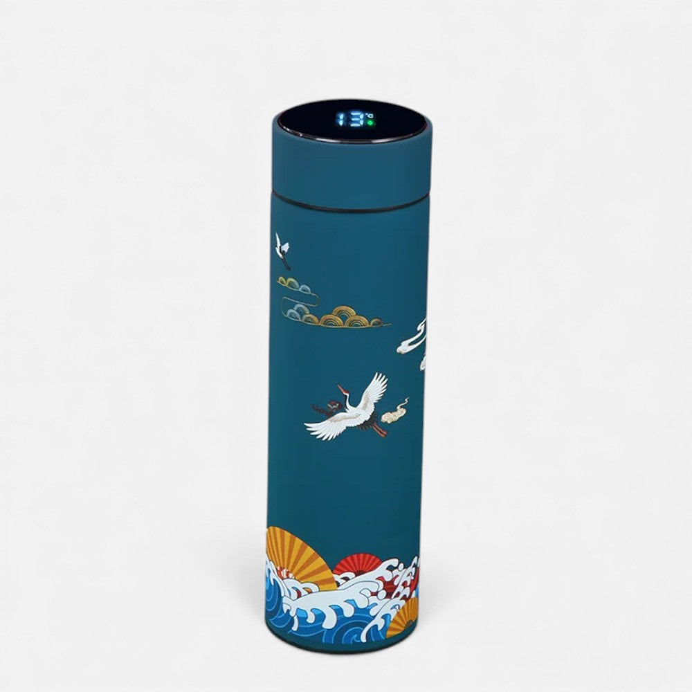 Gourde isotherme intelligente motif Kawaii