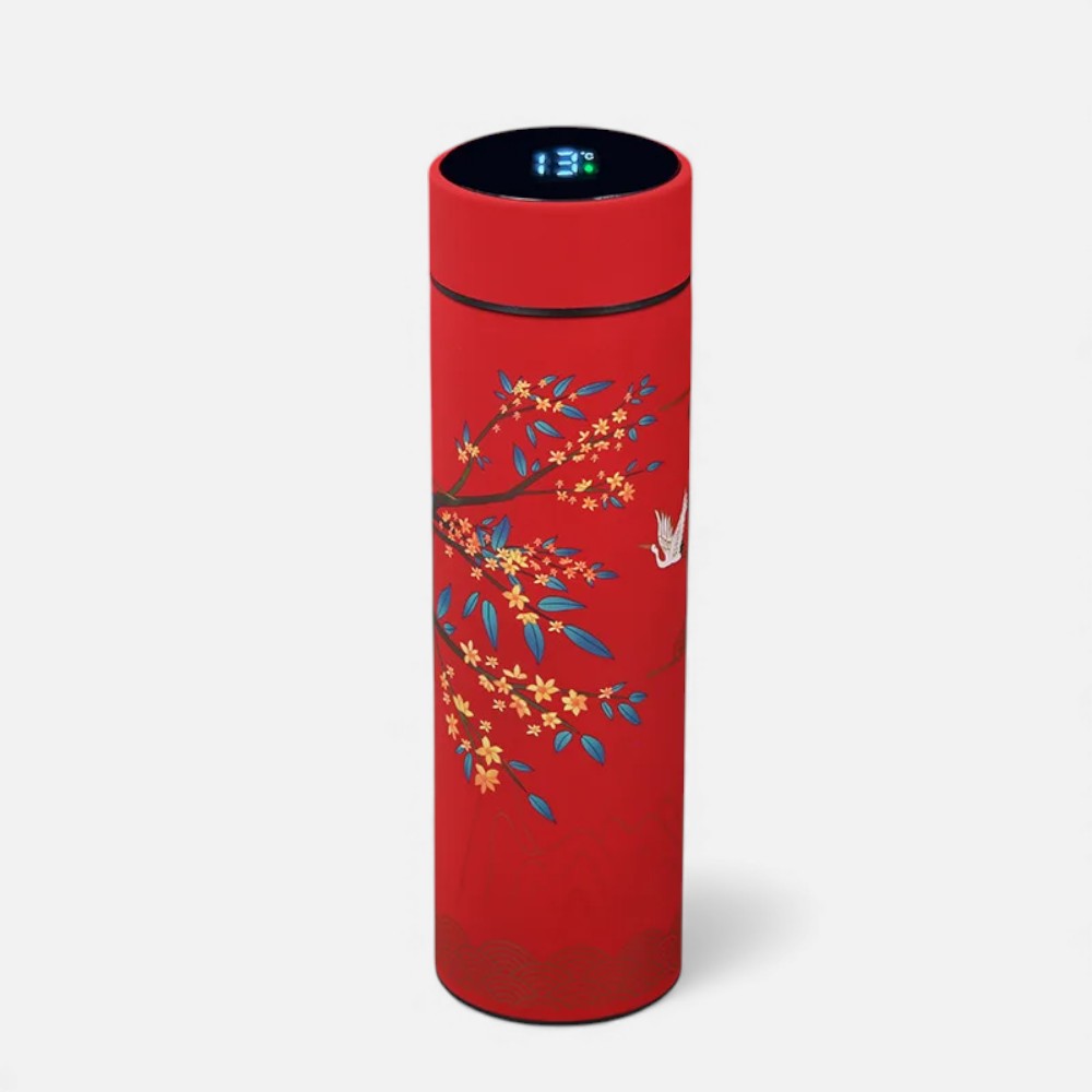 Gourde isotherme intelligente motif Kawaii