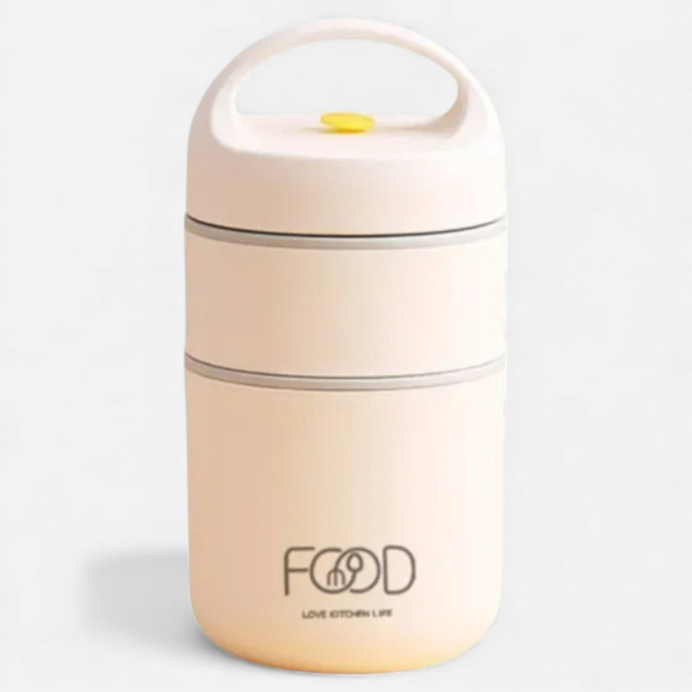 Lunch Box Isotherme à Soupe Pour Enfant Beige