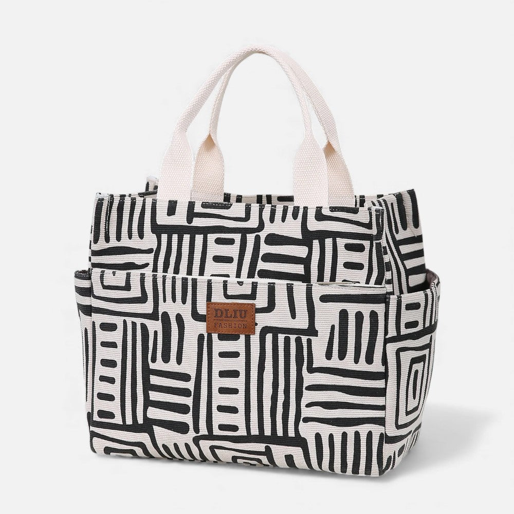 Sac à main isotherme motif zebré