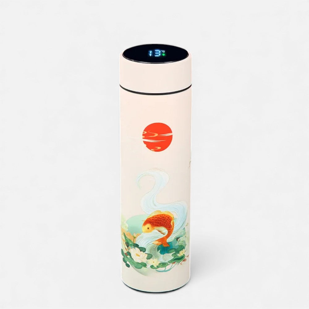 Gourde isotherme intelligente motif Kawaii