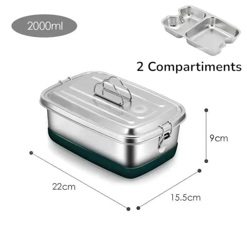 Inox Lunch Box En Acier Inoxydable Hermétique
