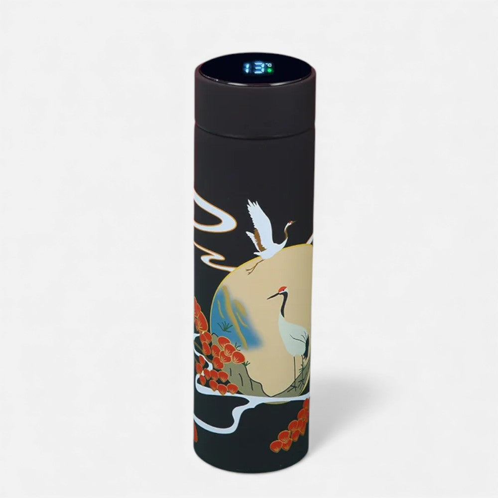 Gourde isotherme intelligente motif Kawaii