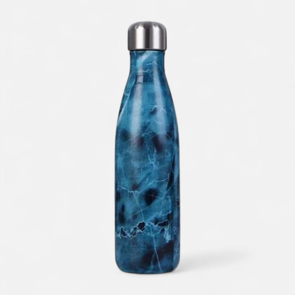 Gourde Isotherme Marbre Bleu - 12H
