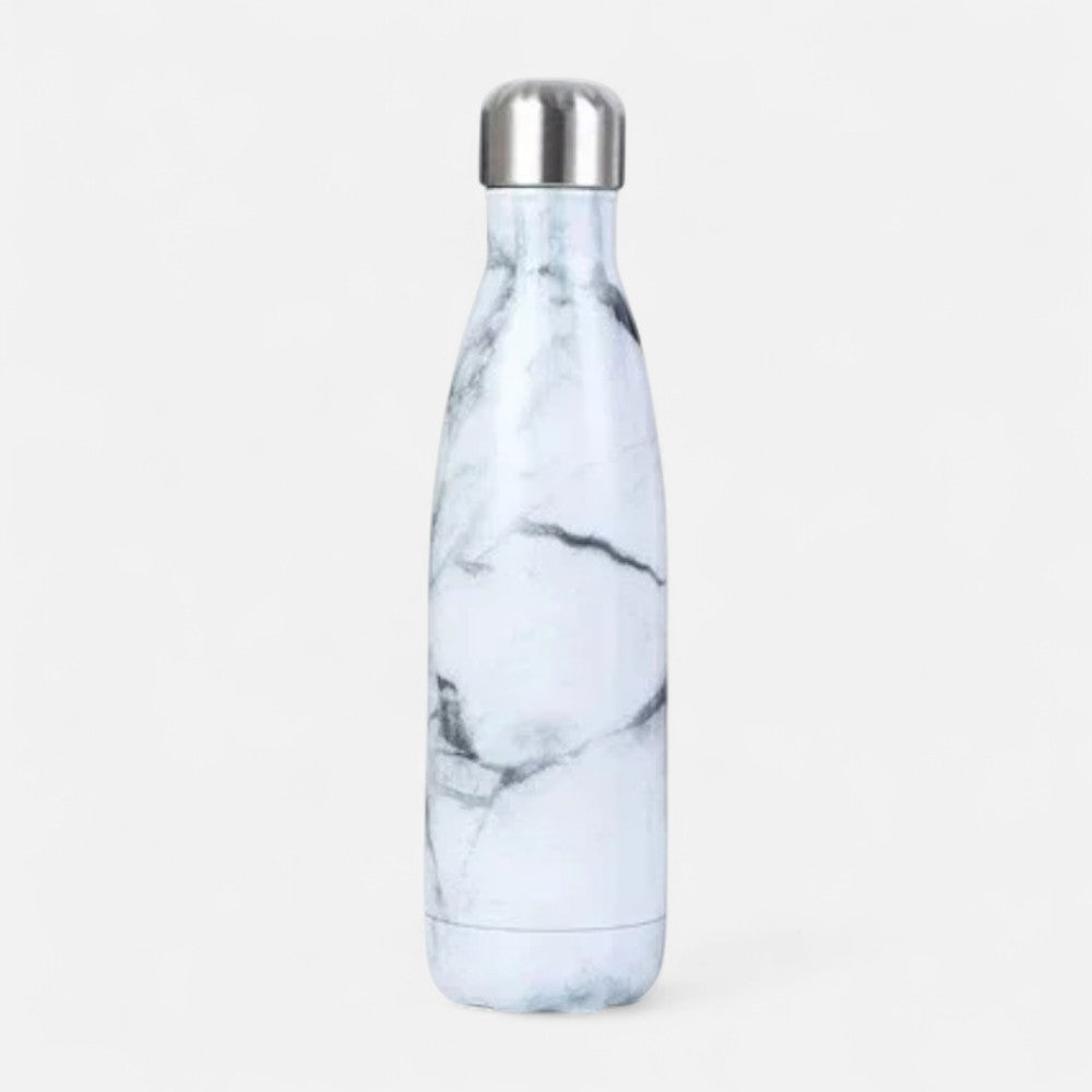 Gourde Isotherme Motif Blanc - 12H