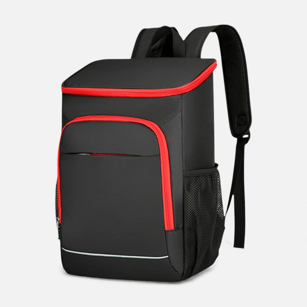 Grand Sac A Dos Isotherme Noir et Rouge