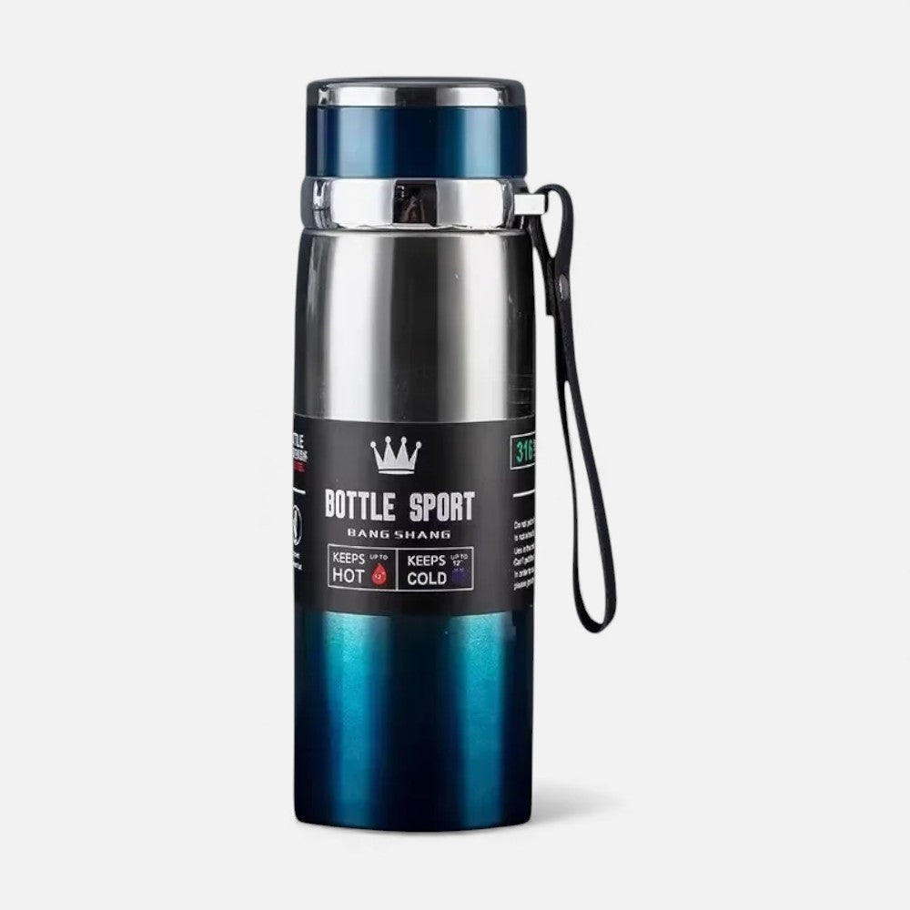 Gourde/Thermos Isotherme Sport Bleue