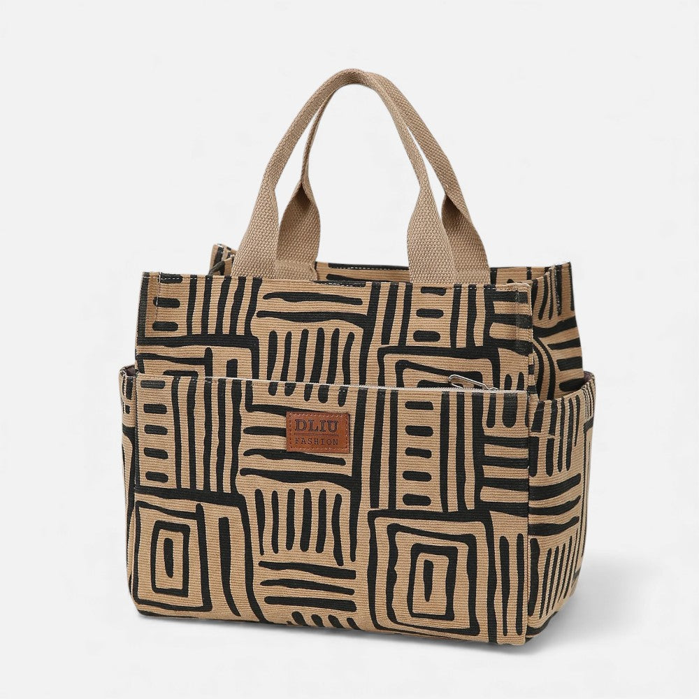 Sac à main isotherme motif zebré