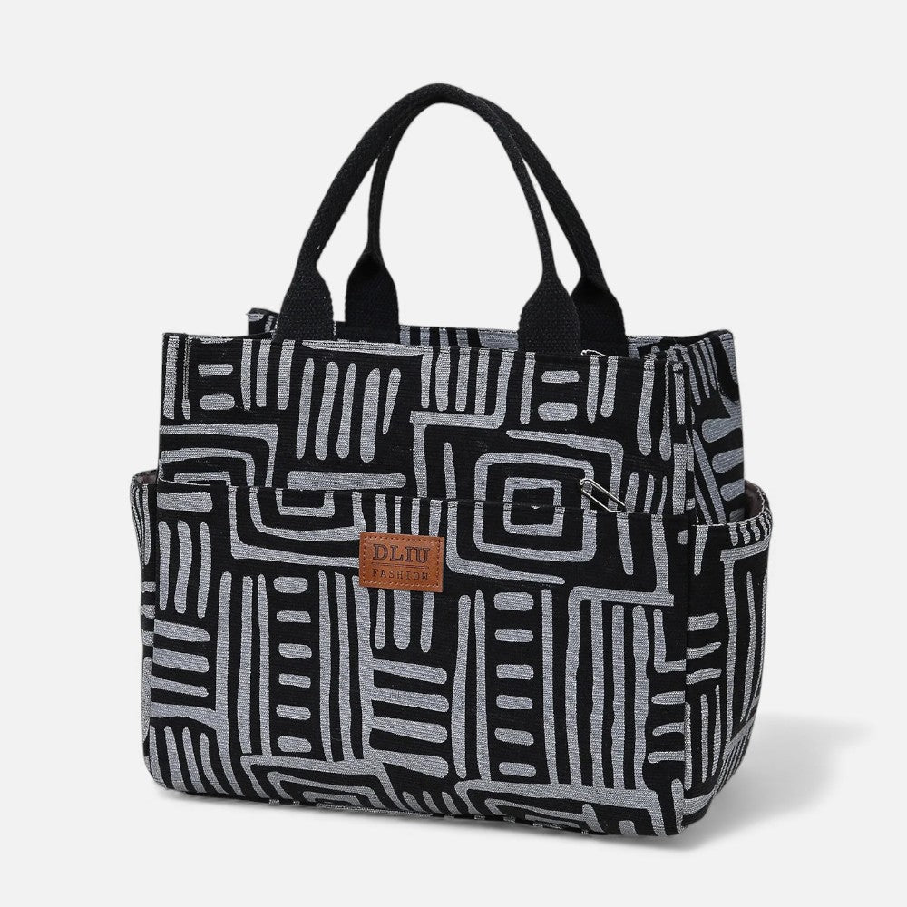 Sac à main isotherme motif zebré