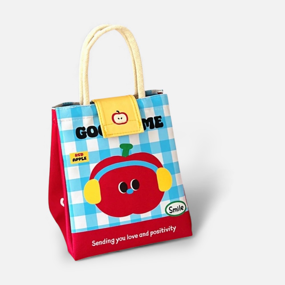 Sac Isotherme Enfant Rouge Tomate à scratch