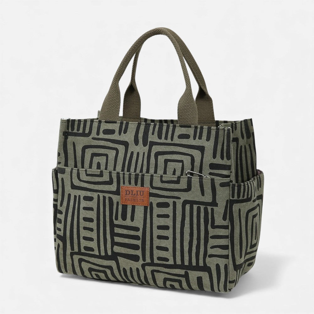 Sac à main isotherme motif zebré