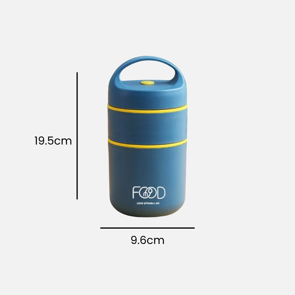 Lunch Box Isotherme Soupe Enfant Bleu