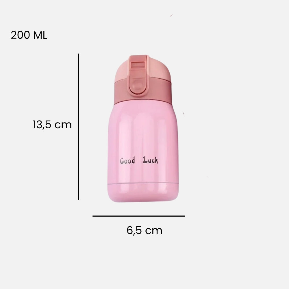 Mini Gourde Isotherme Rose - 200ml/360ml