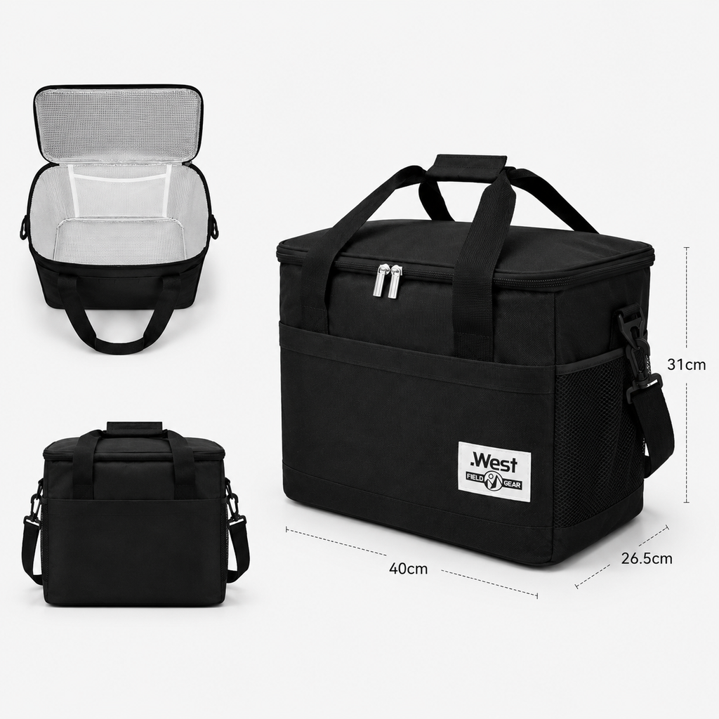 Sac Isotherme Pour Bouteilles Noir