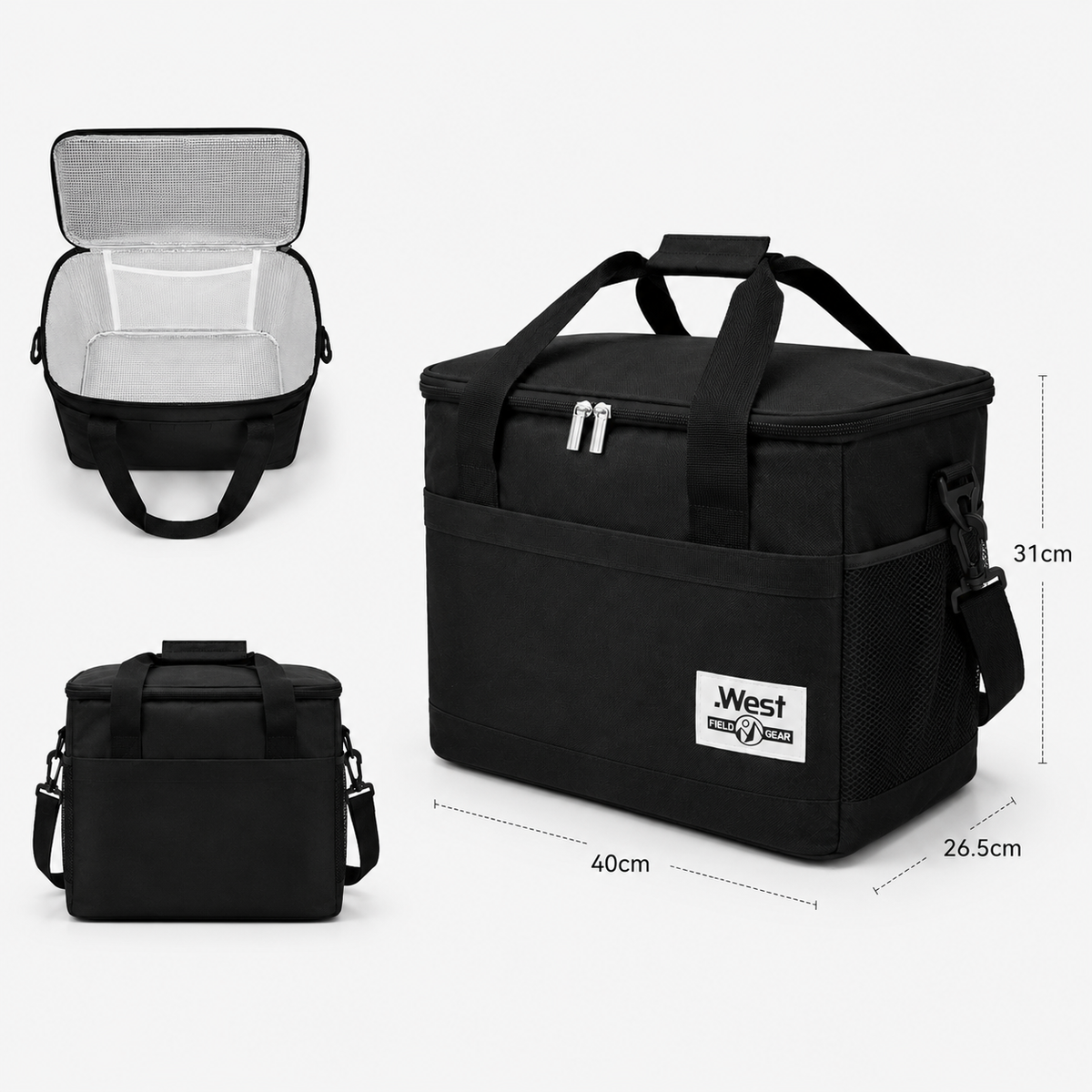 Sac Isotherme Pour Bouteilles Noir