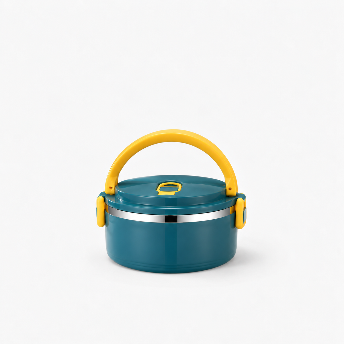 Lunch box grande capacité bleu pétrole 1 étage